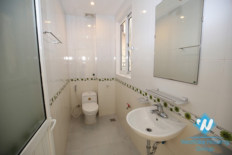 Gorgeous house with front yard and top terrace and lake view for rent in Tay Ho, Hanoi